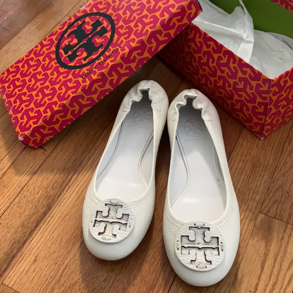 Tory Burch Shoes! White. New. With box